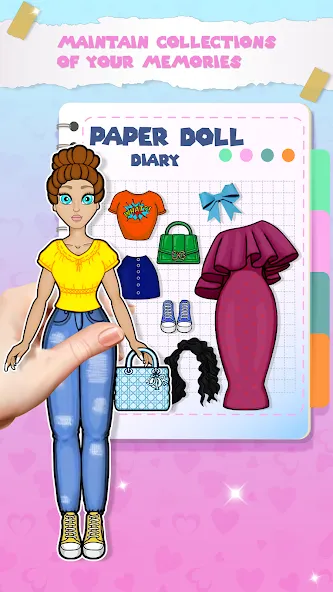 Paper Doll Dress up Games [MOD: все наряды и аксессуары открыты] Screenshot 2