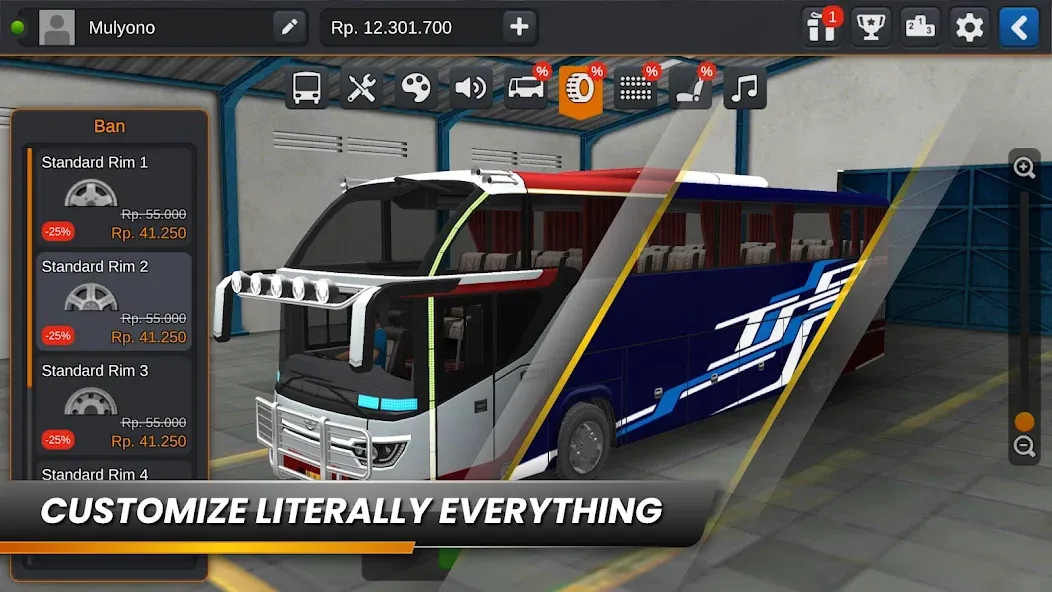 Bus Simulator Indonesia [MOD: безлимитные деньги и топливо] Screenshot 3