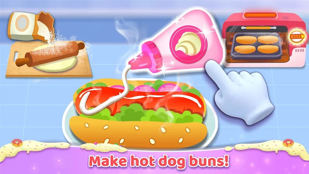 Little Panda: Sweet Bakery [MOD: безлимитные монеты и все рецепты открыты] Screenshot 4