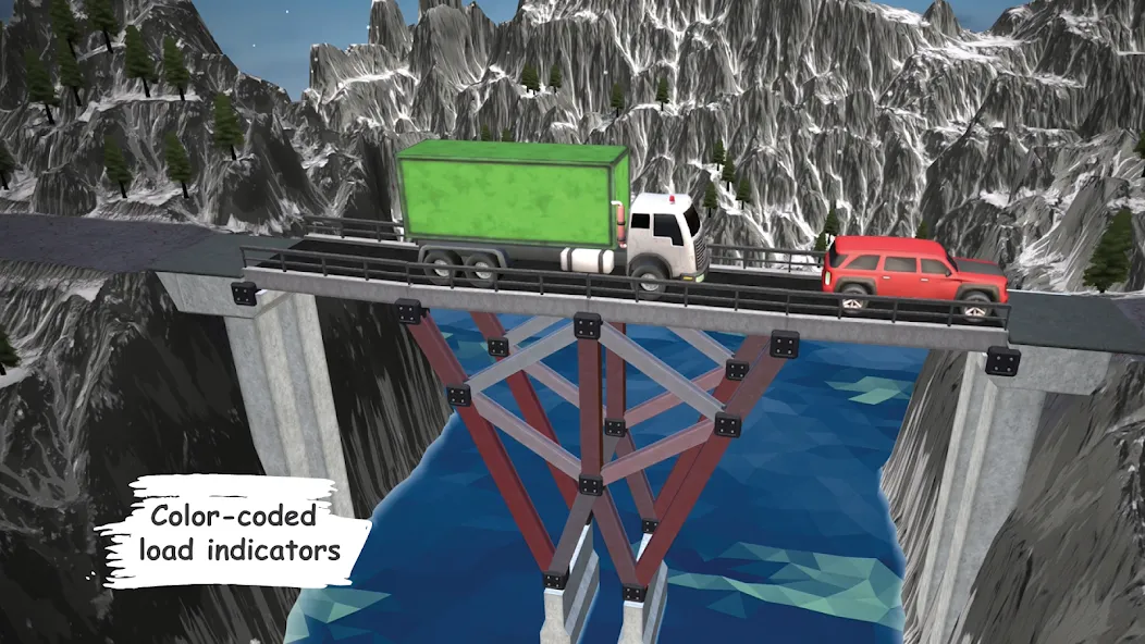 Bridgezz: Bridge Construction [MOD: безлимитные деньги и все уровни] Screenshot 2