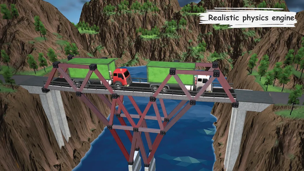 Bridgezz: Bridge Construction [MOD: безлимитные деньги и все уровни] Screenshot 4