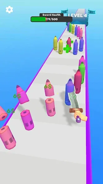 Sword Melter [MOD: много денег и мощный меч] Screenshot 1