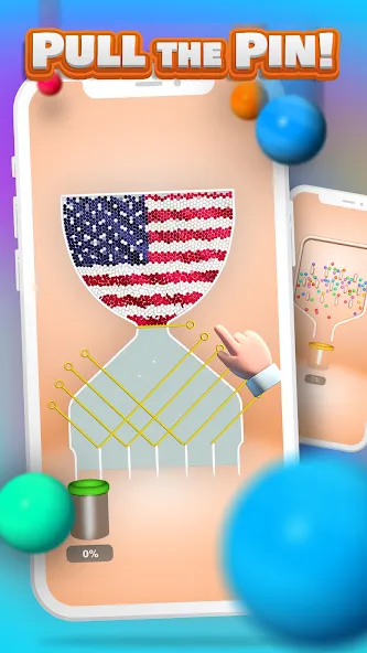 Pull the Pin [MOD: без рекламы и все уровни открыты] Screenshot 1