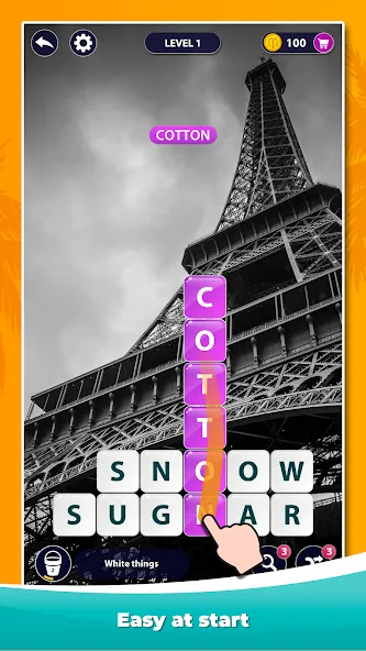 Word Surf - Word Game [MOD: безлимитные подсказки и открыты все уровни] Screenshot 1
