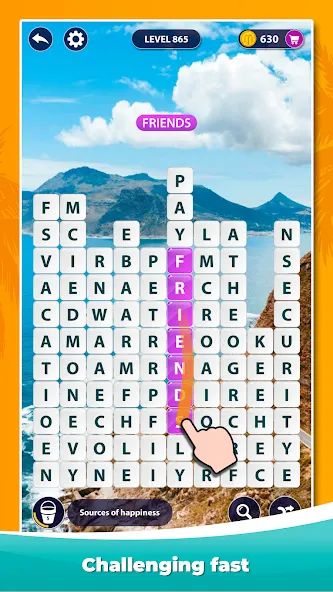 Word Surf - Word Game [MOD: безлимитные подсказки и открыты все уровни] Screenshot 2