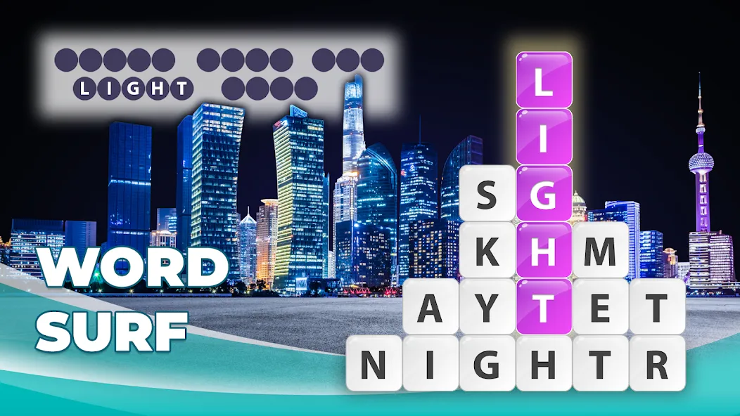 Word Surf - Word Game [MOD: безлимитные подсказки и открыты все уровни] Screenshot 5