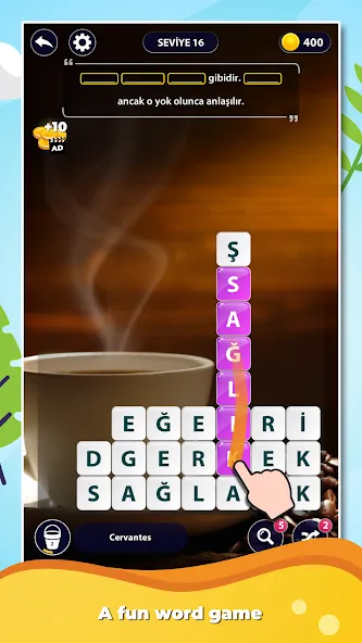 Word Surf: Inspire [MOD: подсказки и безлимитные монеты] Screenshot 3