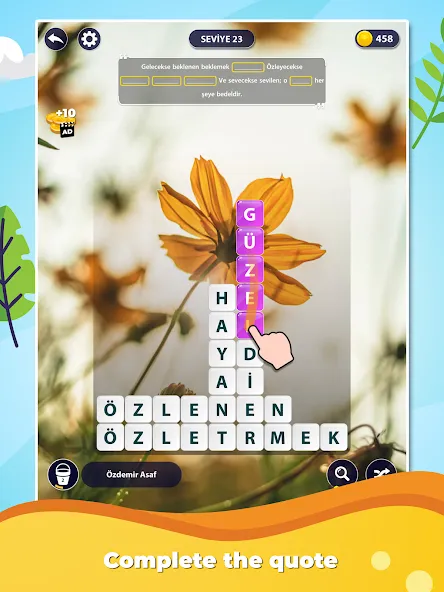 Word Surf: Inspire [MOD: подсказки и безлимитные монеты] Screenshot 5