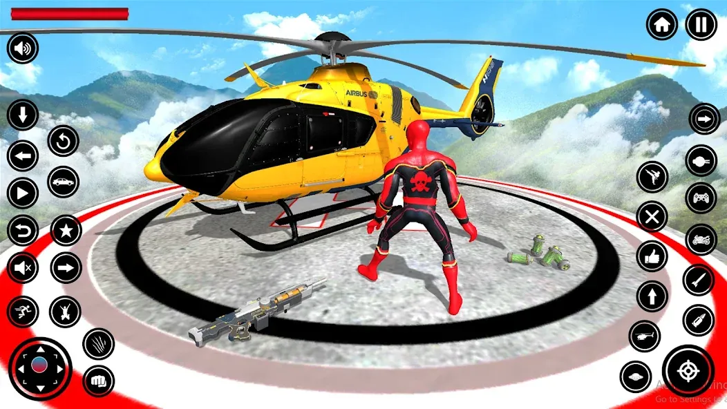 Flying Spider Rope Hero Fight [MOD: безлимитные деньги и суперсила героя] Screenshot 3