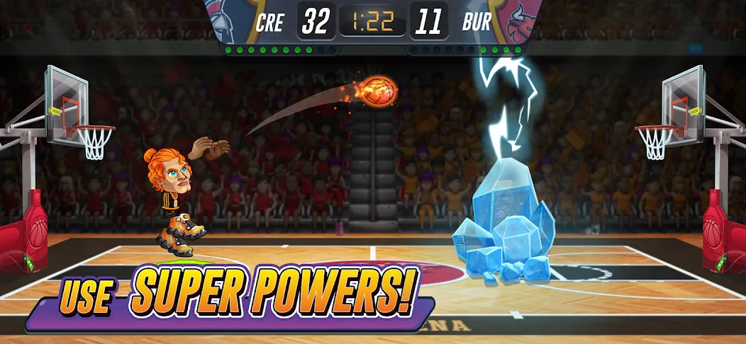 Basketball Arena: Online Game [MOD: безлимитные деньги и алмазы] Screenshot 2