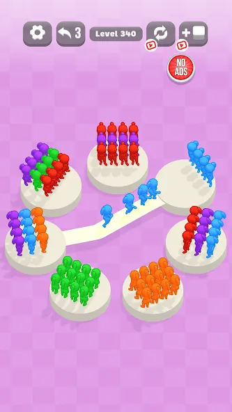 Escape Island: Fun Color Sort [MOD: безлимитные подсказки и открыты все уровни] Screenshot 1