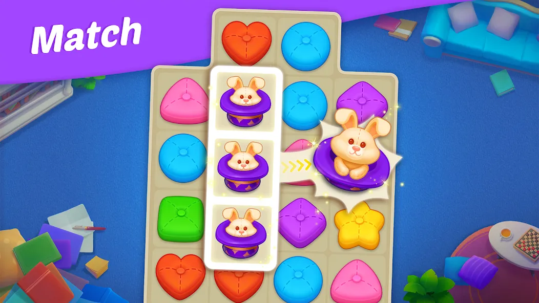 Matchington Mansion [MOD: безлимитные монеты и открыты все уровни] Screenshot 5