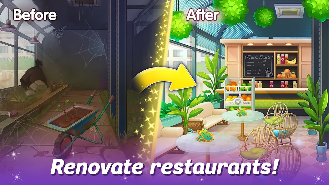 Cooking Live - restaurant game [MOD: безлимитные деньги и энергия] Screenshot 2