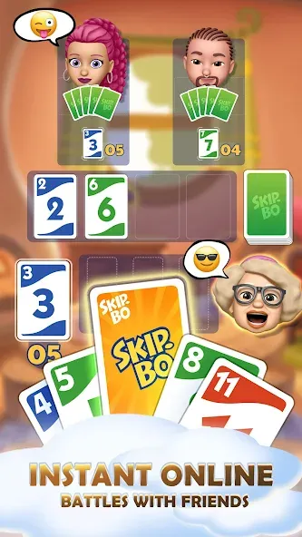 Skip-Bo [MOD: безлимитные монеты и все карты открыты] Screenshot 2