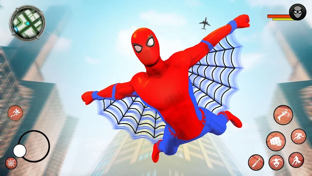 Flying Superhero Robot Games [MOD: безлимитные деньги и полёт без ограничений] Screenshot 1
