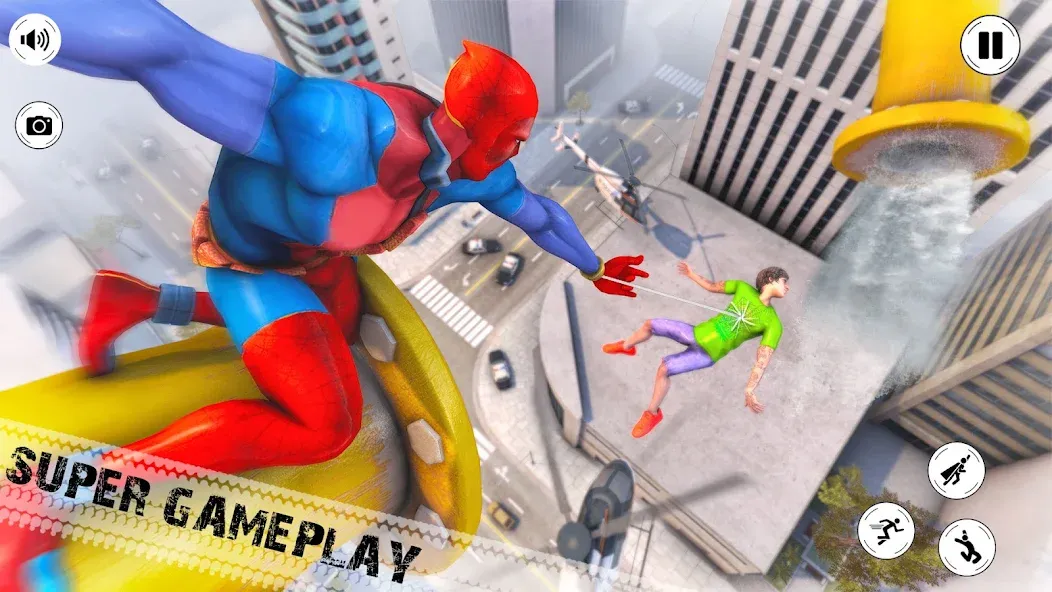 Flying Superhero Robot Games [MOD: безлимитные деньги и полёт без ограничений] Screenshot 2