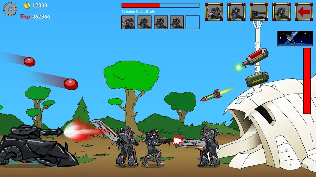 Age of War [MOD: безлимитные ресурсы и усиленная армия] Screenshot 2