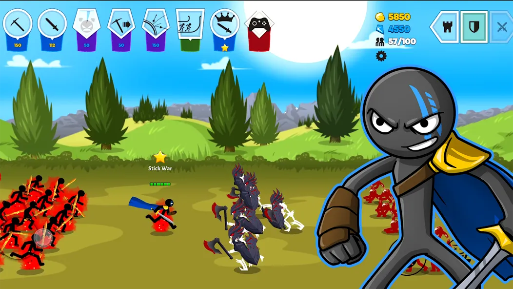 Stick War: Saga [MOD: безлимитные деньги и все юниты] Screenshot 2