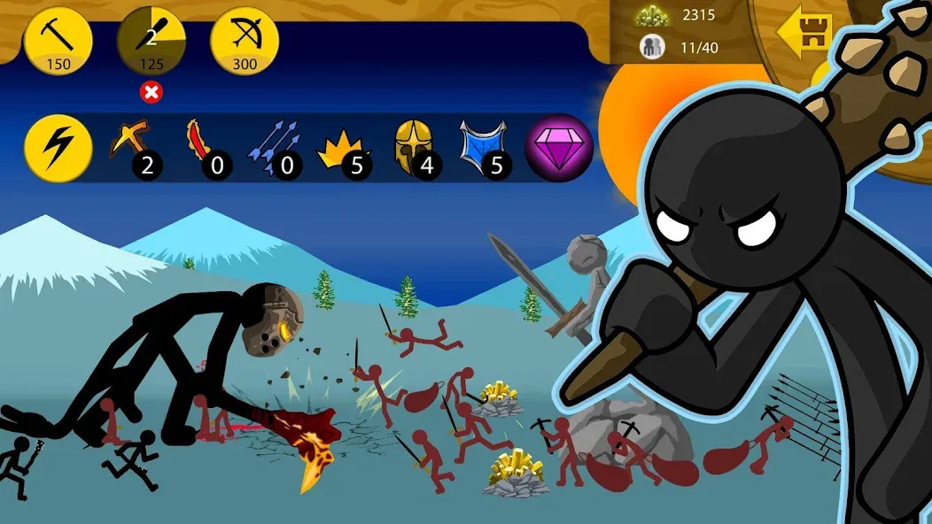 Stick War: Legacy [MOD: безлимитные деньги и алмазы] Screenshot 5