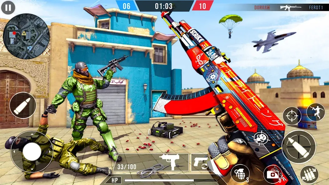 FPS Commando Terrorist Strike [MOD: безлимитные патроны и усиленный урон] Screenshot 3