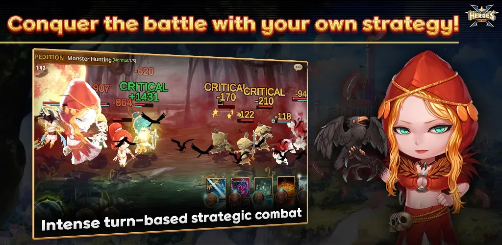 X Heroes: NFT War [MOD: безлимитные ресурсы и герои] Screenshot 1