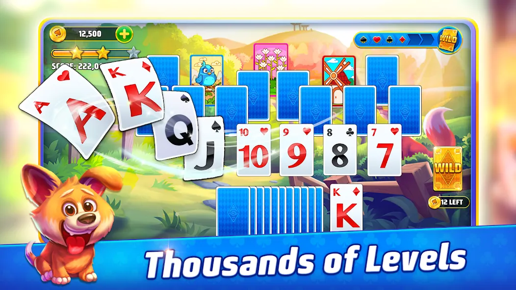 Solitaire TriPeaks Journey [MOD: безлимитные подсказки и жизни] Screenshot 1