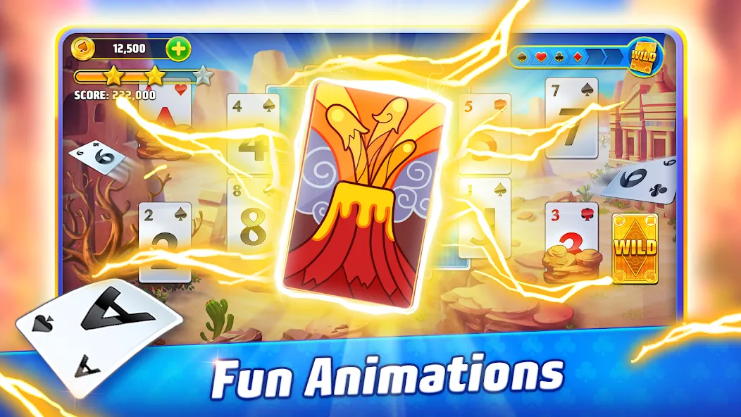 Solitaire TriPeaks Journey [MOD: безлимитные подсказки и жизни] Screenshot 2