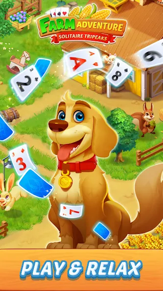 Solitaire Farm Adventure [MOD: безлимитные монеты и подсказки] Screenshot 1