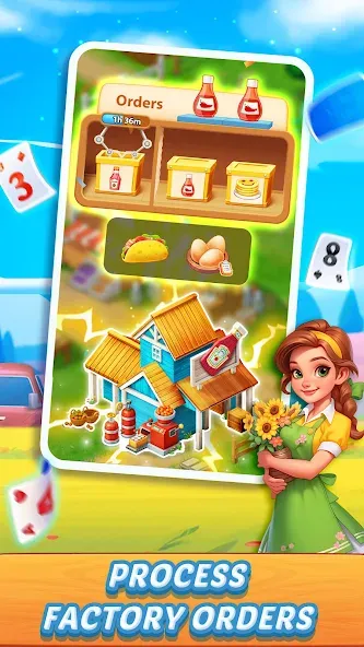Solitaire Farm Adventure [MOD: безлимитные монеты и подсказки] Screenshot 3