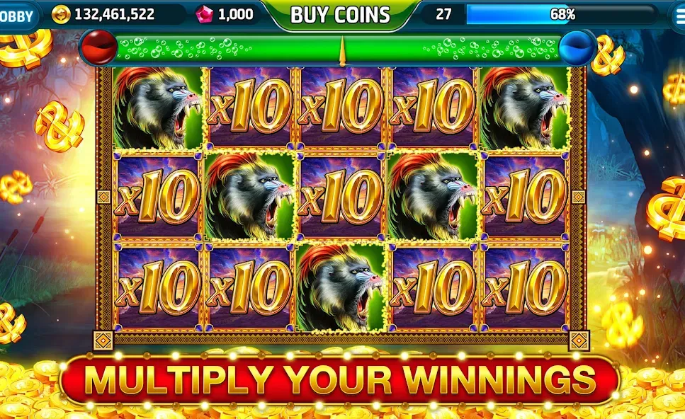 Ape Slots: Vegas Casino Deluxe [MOD: безлимитные монеты и джекпоты] Screenshot 4