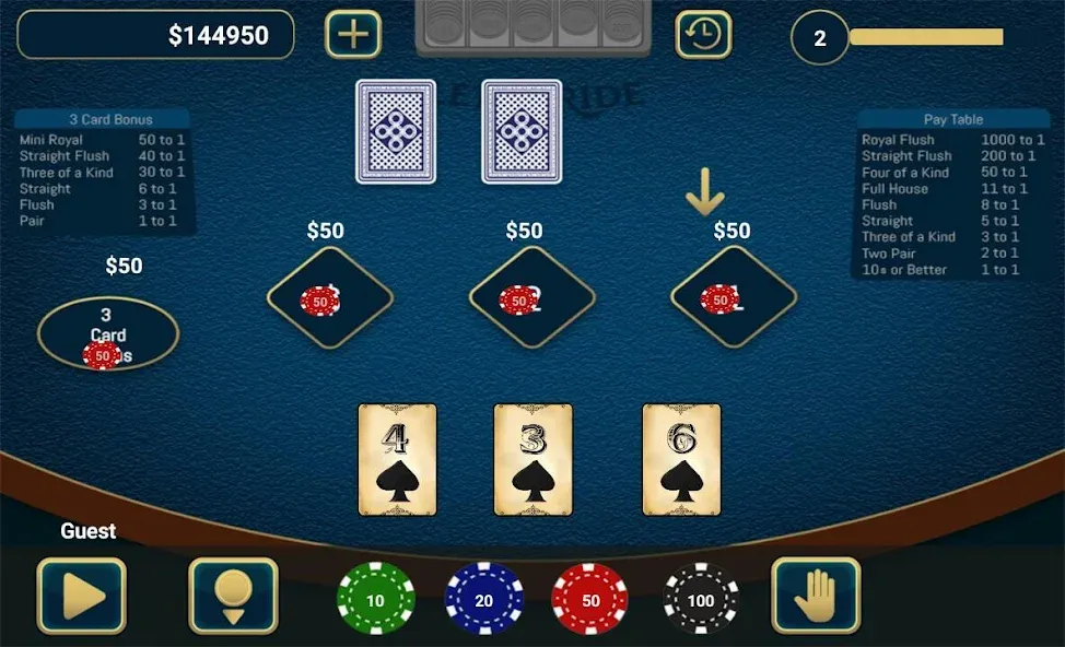 Let It Ride Poker [MOD: безлимитные фишки и быстрые выигрыши] Screenshot 1