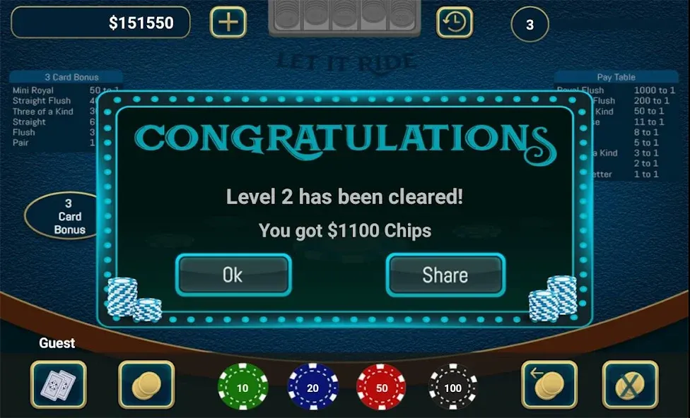 Let It Ride Poker [MOD: безлимитные фишки и быстрые выигрыши] Screenshot 4