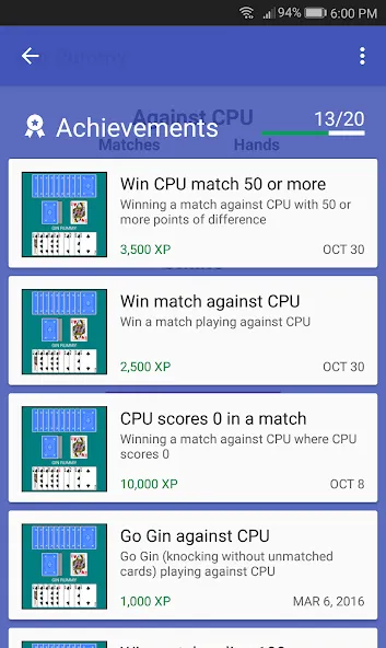 Gin Rummy [MOD: безлимитные монеты и подсказки] Screenshot 5