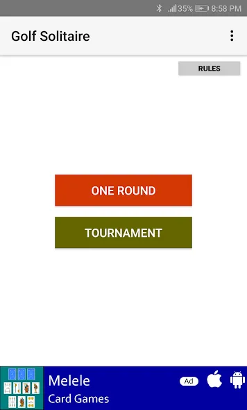 Golf Solitaire [MOD: без рекламы и бесконечные подсказки] Screenshot 3