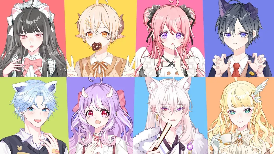 Anime Avatar Maker 2 [MOD: все предметы разблокированы] Screenshot 1