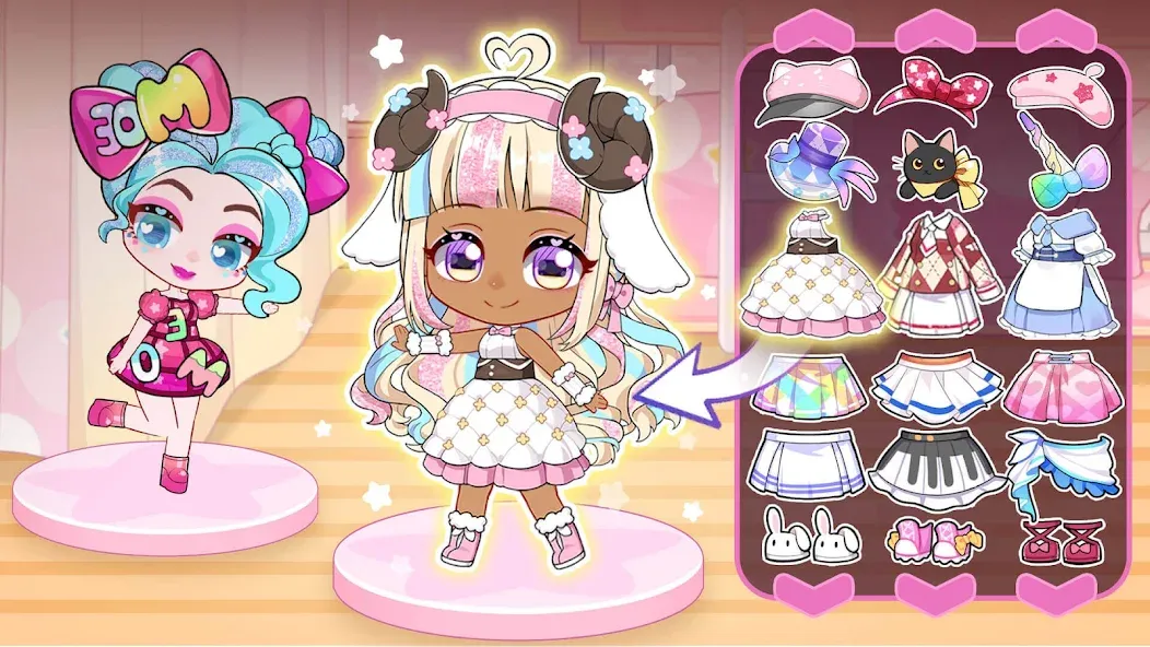 Chibi Doll: My School [MOD: разблокированы все наряды и локации] Screenshot 2