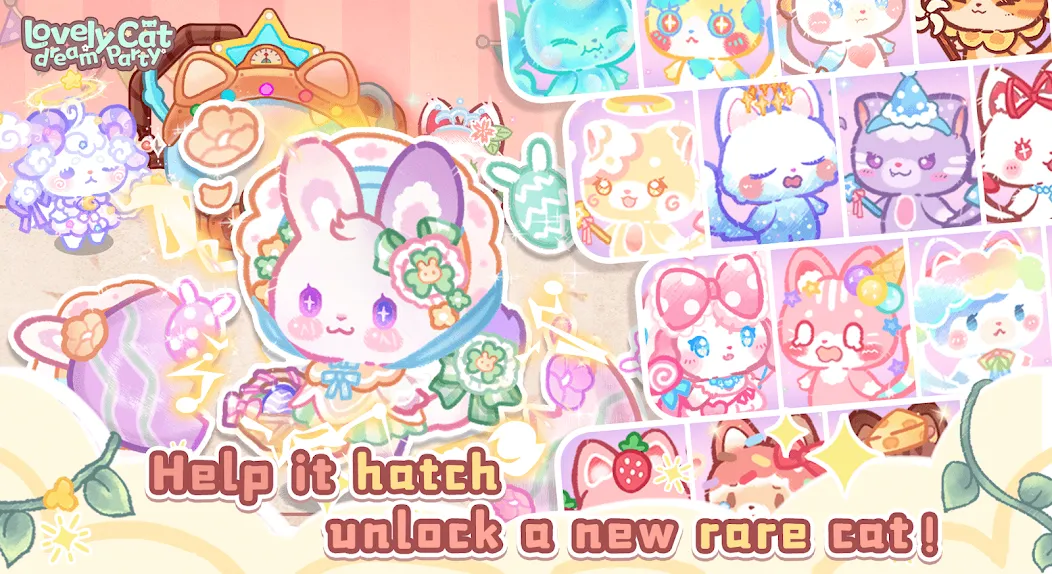 Lovely cat dream party [MOD: много монет и все уровни] Screenshot 2