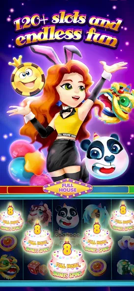 Full House Casino - Slots Game [MOD: безлимитные монеты и бесплатные вращения] Screenshot 4