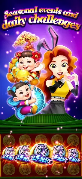 Full House Casino - Slots Game [MOD: безлимитные монеты и бесплатные вращения] Screenshot 5