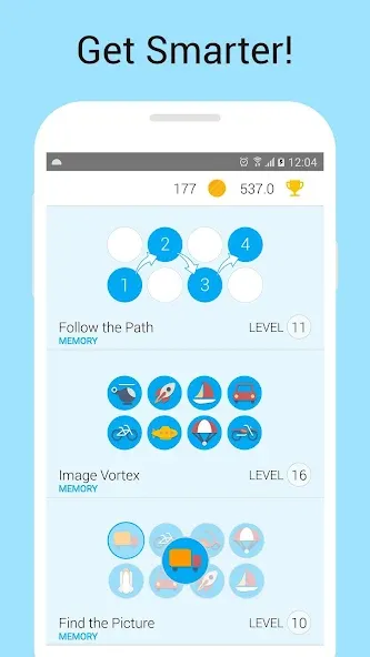 Memory Games: Brain Training [MOD: без рекламы и все уровни открыты] Screenshot 1
