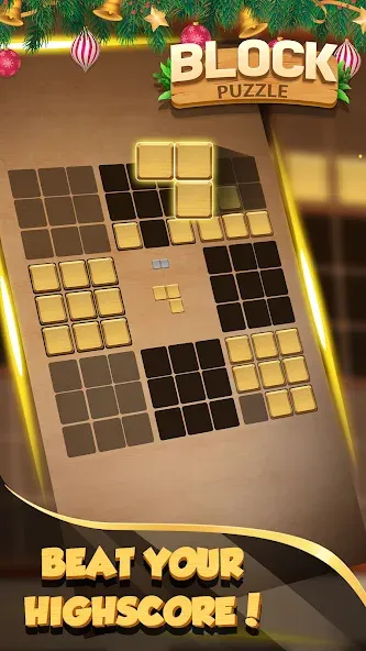 Wood Block Puzzle - Wood crush [MOD: без рекламы и бесконечные подсказки] Screenshot 2