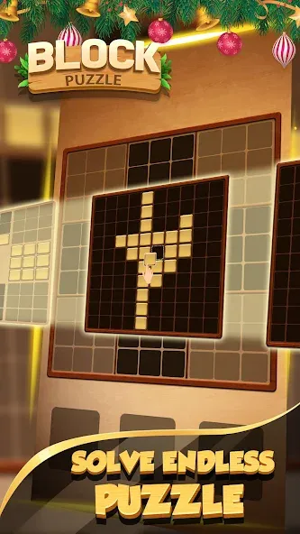 Wood Block Puzzle - Wood crush [MOD: без рекламы и бесконечные подсказки] Screenshot 3