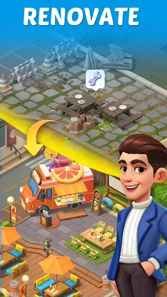 Merge Cooking:Theme Restaurant [MOD: безлимитные монеты и все рецепты] Screenshot 5