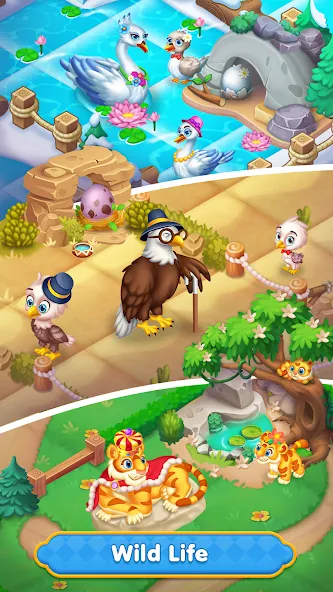 Merge HomeTown: Merge Games [MOD: безлимитные монеты и энергии] Screenshot 3