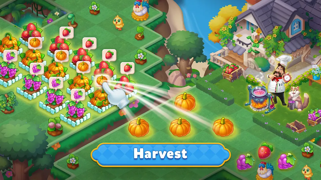 Merge HomeTown: Merge Games [MOD: безлимитные монеты и энергии] Screenshot 5