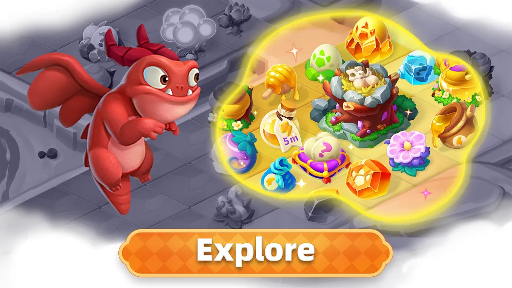 Merge Legends: Dragon Island [MOD: безлимитные ресурсы и открыты драконы] Screenshot 5