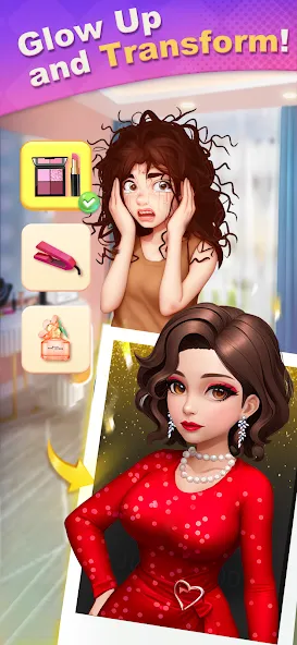 Merge Lover: Story &amp; Makeover [MOD: безлимитные деньги и энергия] Screenshot 2