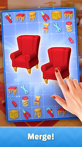 Mergedom: Home Design [MOD: безлимитные деньги и энергия] Screenshot 3