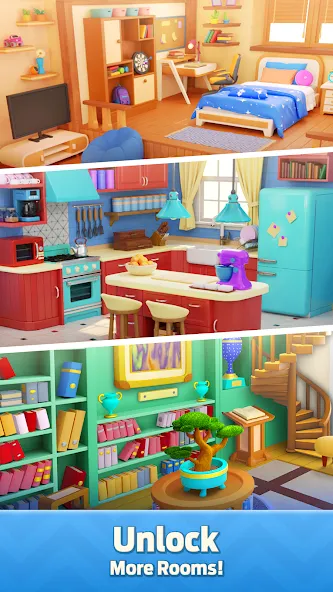 Mergedom: Home Design [MOD: безлимитные деньги и энергия] Screenshot 5