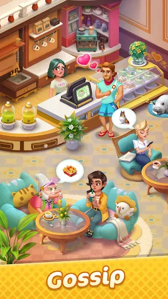 Gossip Harbor®: Merge &amp; Story [MOD: безлимитные монеты и энергия] Screenshot 1